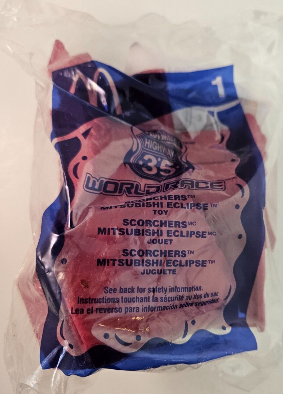 Hot Wheels Highway 35 World Race McDonalds Toy Scorchers #1 Mitsubishi Eclipse