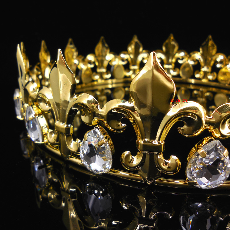 Corona Imperiale Medievale Fleur De Lis Da Uomo Alta 5,5 Cm - Foto 4