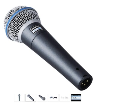 Shure BETA 58A Dynamisches Gesangsmikrofon Mikrofon mit XLR, paar mal gebraucht