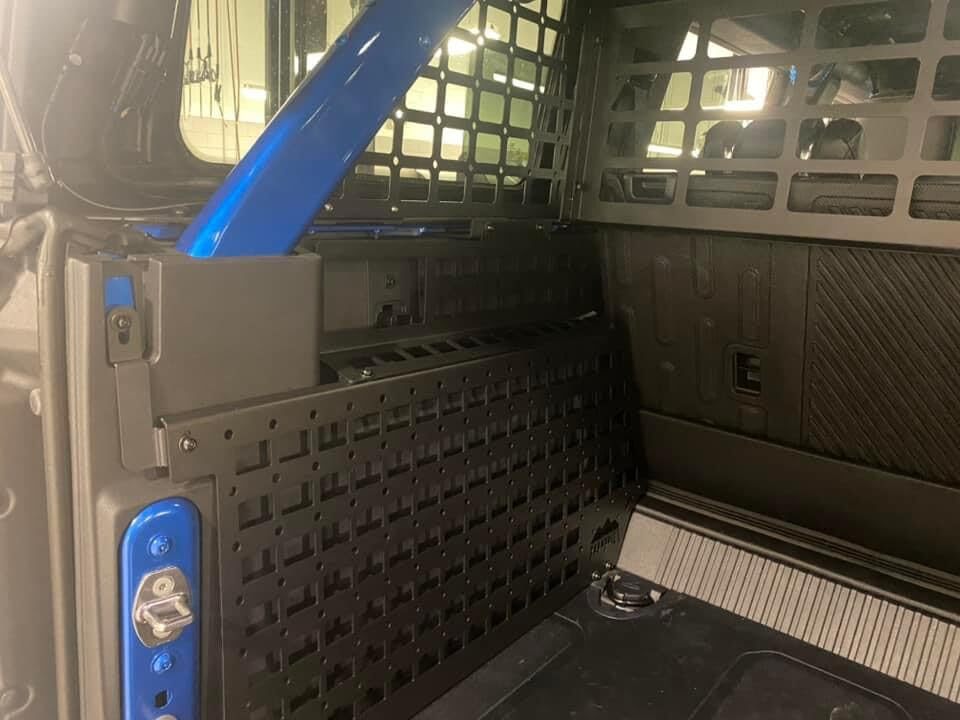 Rear Window Interior Shelf Modular Molle Storage  for Ford Bronco 4dr 2021-2025