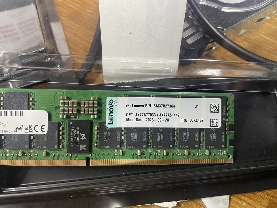 NEW 4X77A77033/4X77A81442 Lenovo 64GB 2Rx4 DDR5 PC5-4800 RDIMM Server Memory - Image 4 of 4