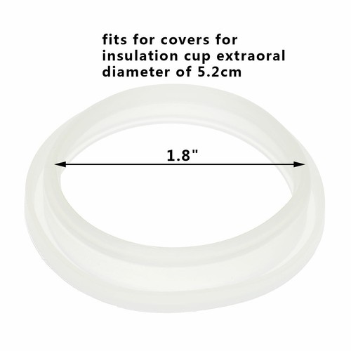 10pz Guarnizione O-Ring Silicone Guarnizione per Bottiglia Sottovuoto 4,5/5,2cm Coperchio - Foto 22 di 39