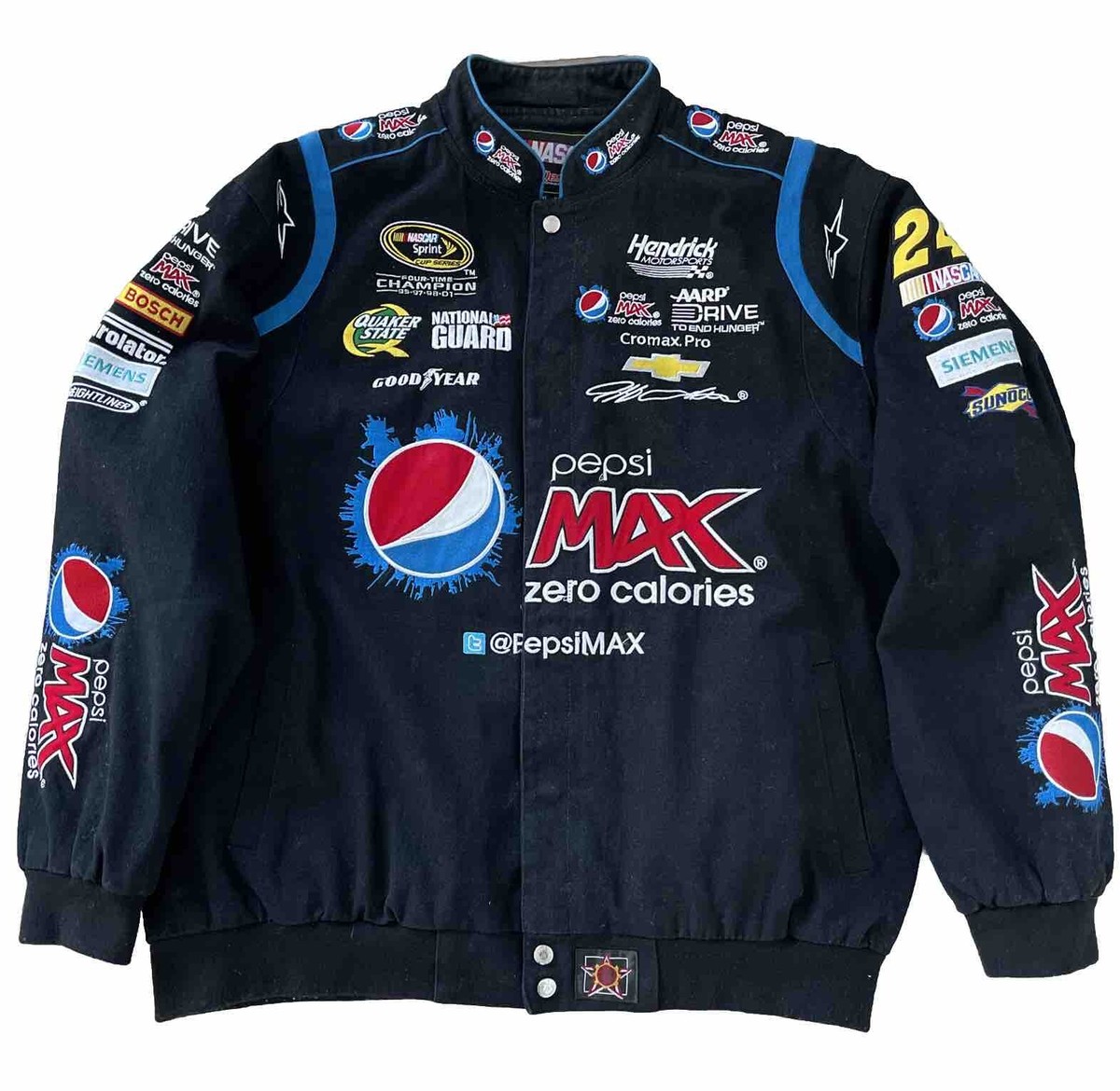 NASCAR ジャケット 2XL Jeff Gordon ナスカー XXL Men's Jeff Gordon JH Design Red DuPont Twill Driver Uniform