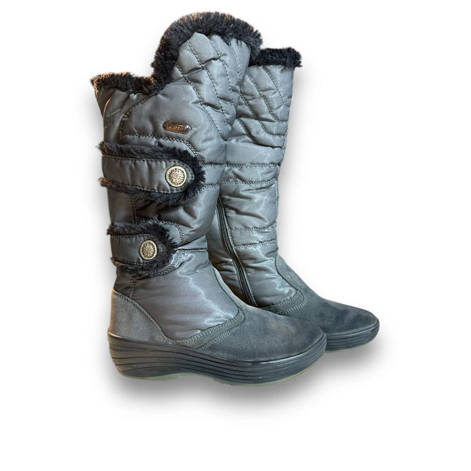 Botas Altas Pajar Carmin Impermeables Imitación Piel Talla 8-8.8 US / EUR 39 $220 Gris Foto 2 de 4