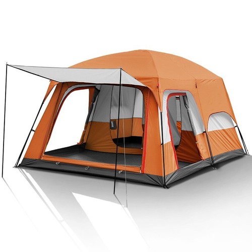 Outdoor Double Layers Large Space 3 Seasons Waterproof Camping Two Rooms Tent - Picture 6 of 6
