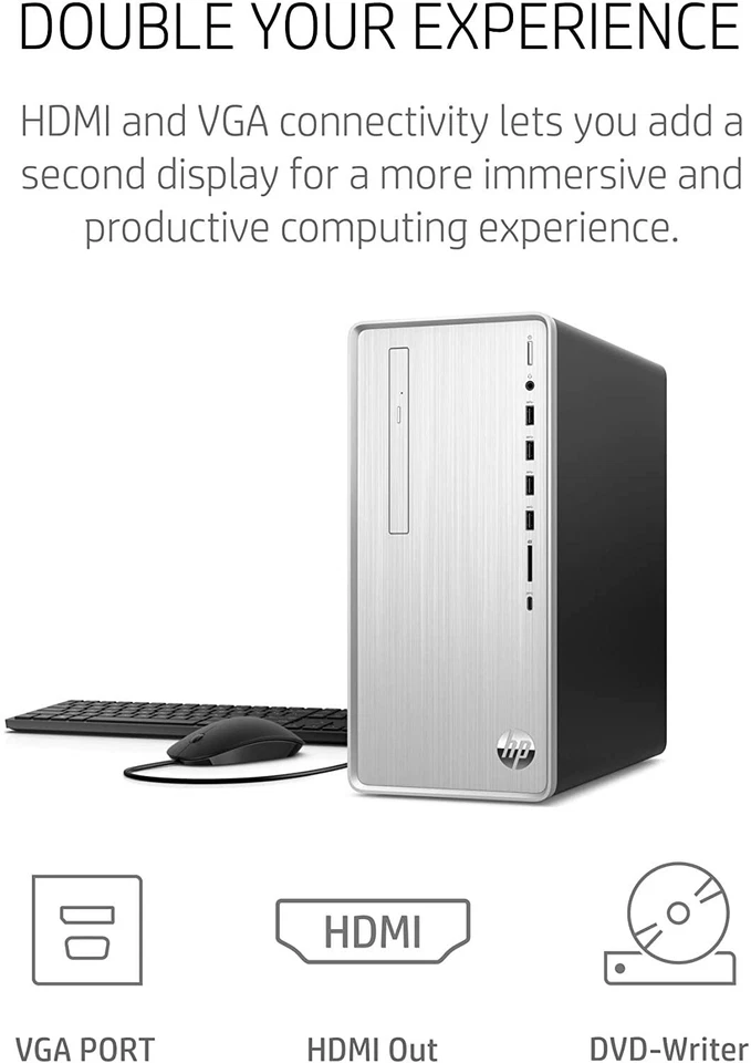 NEW HP Pavilion Desktop PC Computer TP01-1140 Ryzen 5 12GB RAM 512GB SSD - Image 2 of 4