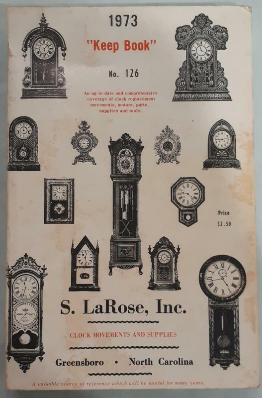 LaRose Inc. Catalog 126 KEEP BOOK 1973 - Watch Repair Parts