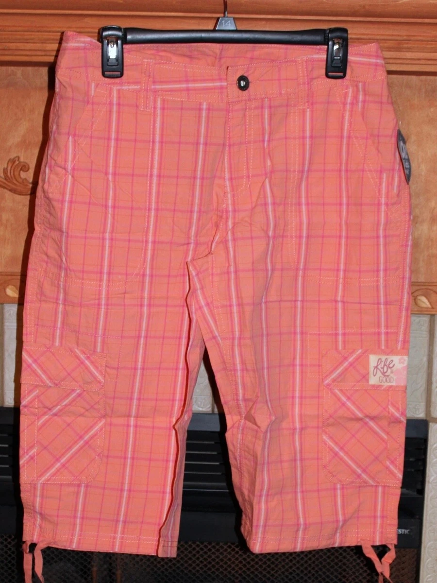 Short Cargo Femme Life Is Good – Kaki, Coton, Taille 36 – Tenue Décontractée Outdoor
