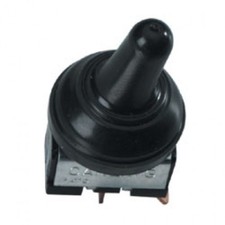 Weatherproof Toggle Switch Single Pole with Rubber Cover. 12mm aperture