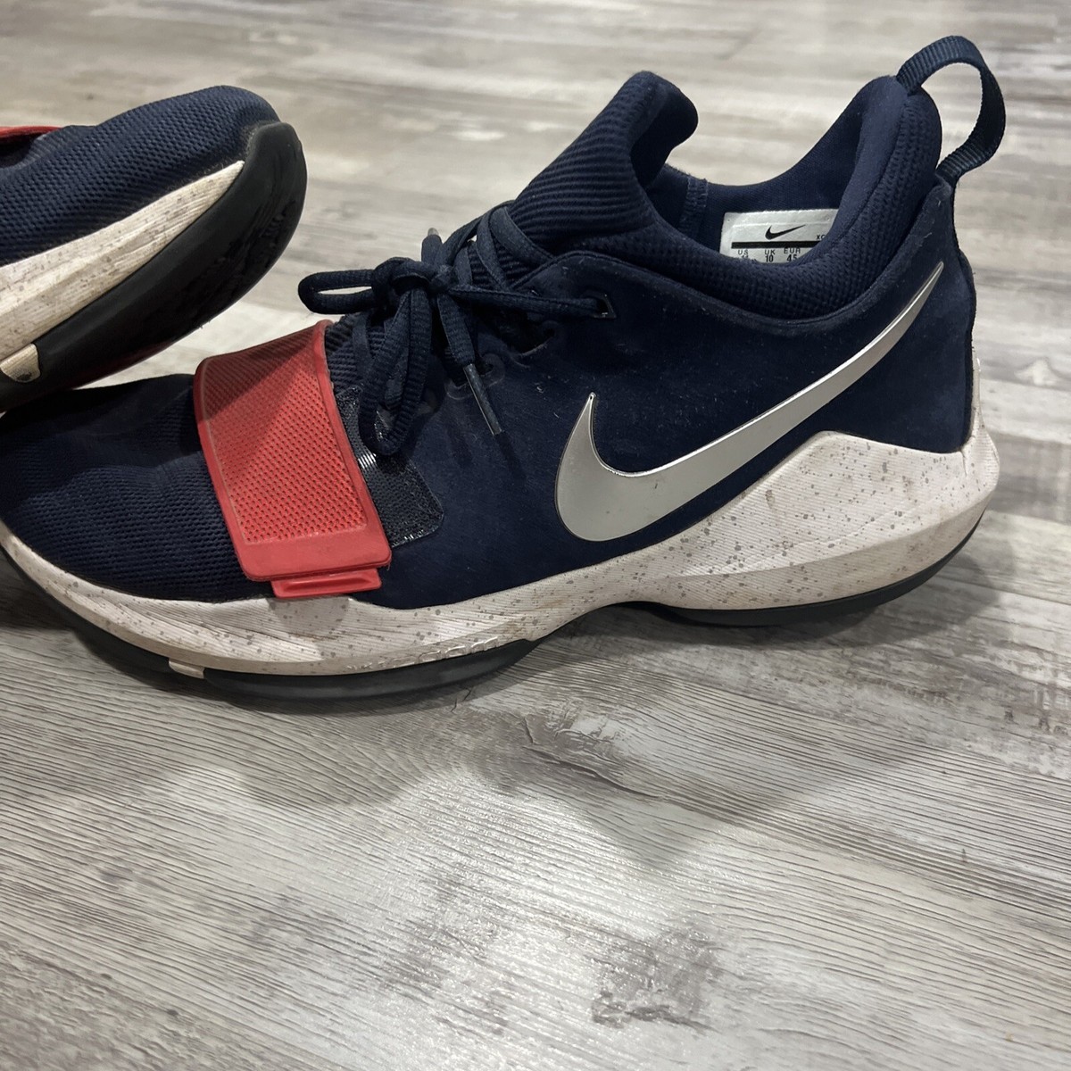 Nike Precision Nike Pg Rosso Nike PG1 Paul George University Red Mens Size Basketball Shoes