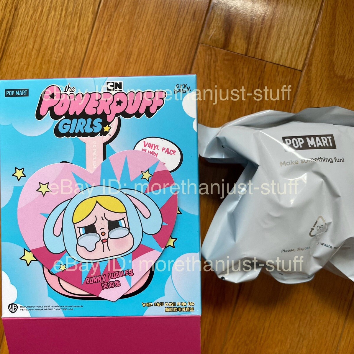CRYBABY x Powerpuff Girls Plush- Bunny BUBBLE from Official