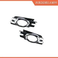 Pair Front Fog Light Grille Cover Trim For Mercedes-Benz GL-Class X164 2007 2009
