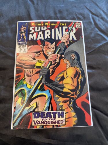 Sub-Mariner #6 (1968) 2nd Tiger Shark Appearance Silver Age Marvel Comics FN+ - Afbeelding 1 van 7