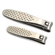 2 Pc Toenail Clippers Finger Nail Cutter Set Manicure Pedicure Stainless Steel