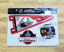    Chicago Blackhawks 2015 Stanley Cup Champions Magnet Set Of 3 NHL Hockey