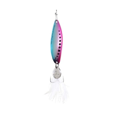 CLAM Corporation 110905 Super Leech Flutter Spoon, Size 4, 1/2oz Rainbow, Multi,