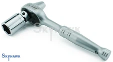 Pro 1/2" Scaffold Ratchet 7/8" DR. 6-Point Socket Ratchet Wrench Hammer Tip Tool
