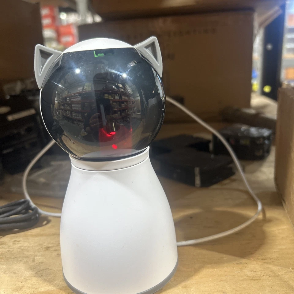 Puntero de juguete giratorio automático para gatos mascota perro Foto 4 de 4