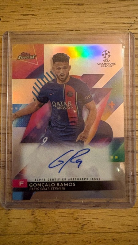 2023-24 Topps Finest UEFA Club Competitions - Autographs Goncalo Ramos