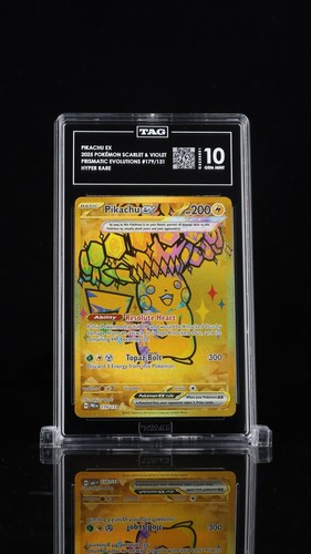 Pikachu ex graded TAG 10 for sale on eBay