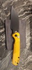 CJRB Pyrite Light Folding Knife Amber FRN Handle AR-RPM9 Wharncliffe J1945-AMB — photo 3
