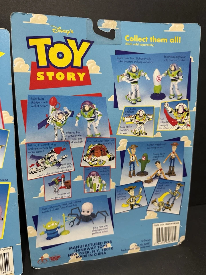 LOTE RARO TOY STORY 🔥Burger King Buzz, Baby Face, Buzz The Big One Rocket Difícil de encontrar Foto 4 de 4