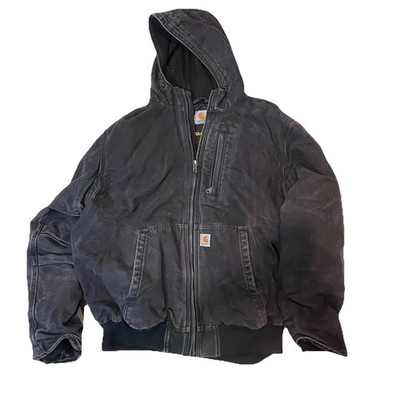 ド*エ様 希少‼︎ Carhartt FULL SWING ARMSTRONG Carhartt Full Swing Armstrong Jacket Mens Xl Black Cotton Duck