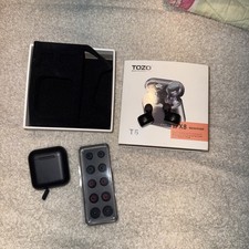 TOZO T1117 T6 True Wireless Stereo Headphones - Black. No charger