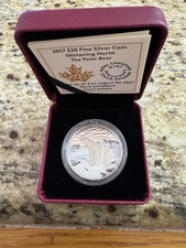 2017 Fine silver 1oz $20 Glistening North: The Polar Bear 155735