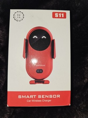 S11 Smart Sensor Car Wireless Charger Air Vent Clip Mount Holder Black