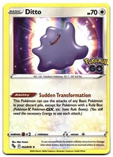 Ditto 053/078 Holo Rare Pokemon GO Stamp Pokemon
