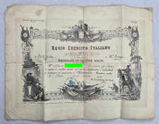 diploma militare alpini tiratore scelto 4 reggimento ivrea torino 1899