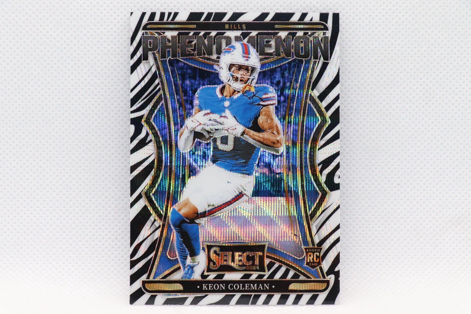Keon Coleman RC Zebra Phenomenon - 2024 Panini Select