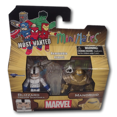 Marvel MiniMates Most Wanted Blizzard und Mandroid Figuren