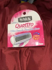 schick quattro ultra smooth papaya/pearl for women 4 Pack