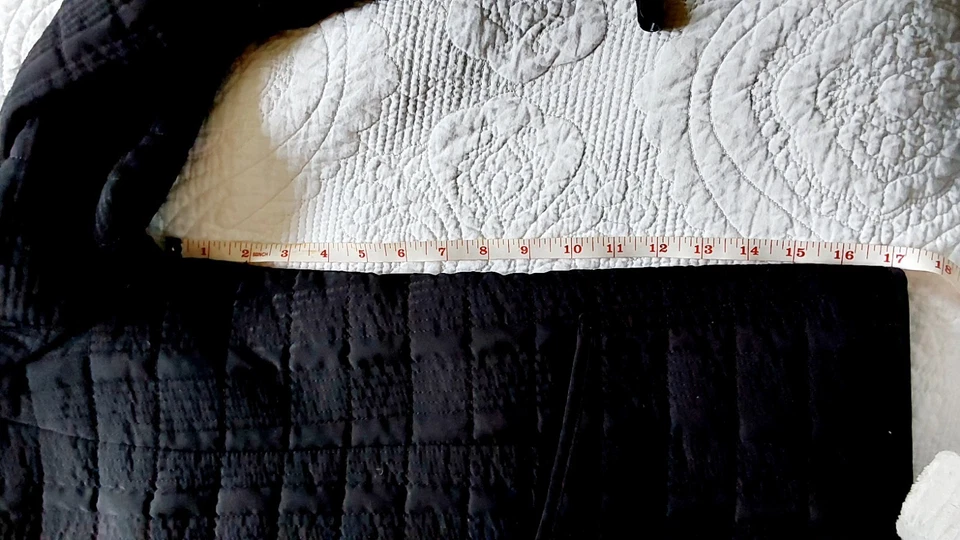 Gallery Quilted Black Jacket Press Stud Fasteners Size 14-16 - Image 4 of 4