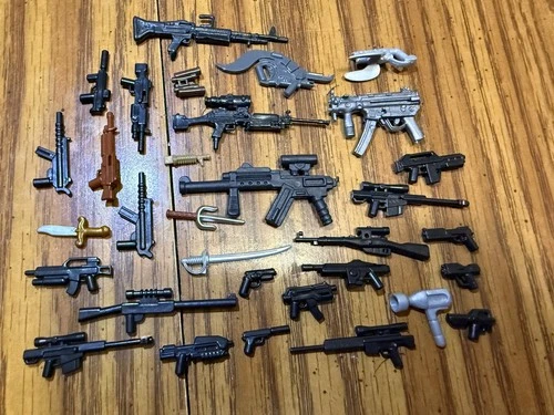 G I Joe Weapons Lot + Halo Gun  + Other Guns And Weapons Great Condition