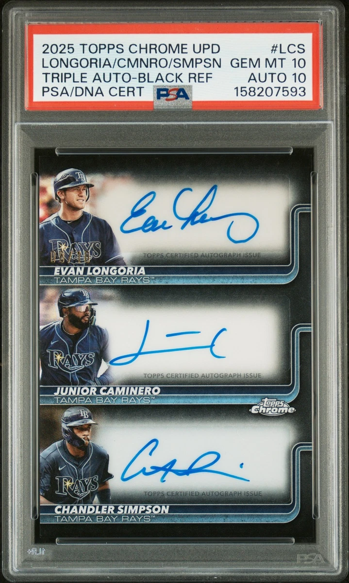Evan Longoria Autographed Baseball Sports Trading Cards