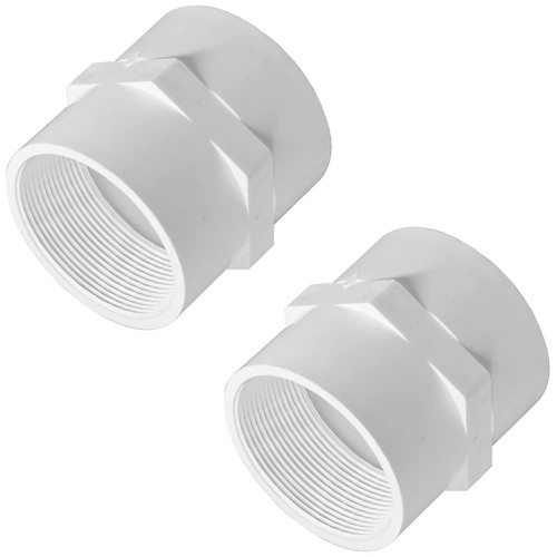 2" PVC Pipe Fitting Adapter Union Coupling Schedule 40 Slip Socket Female NPT