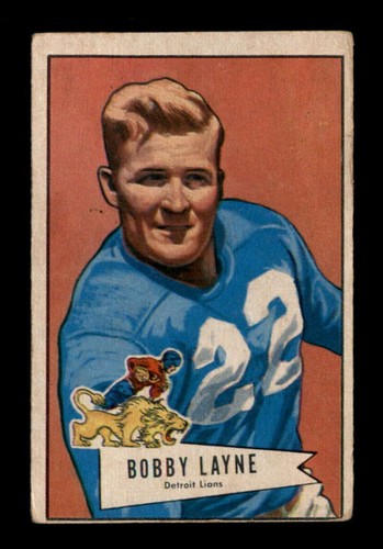 Bobby Layne #78 1952 Bowman Small card