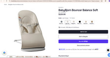 BabyBjorn Bouncer Balance Soft Woven/Jersey - Light Beige SKU 005130US