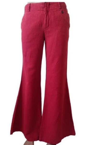 Women American Vintage Trousers Red Cotton 36 / S