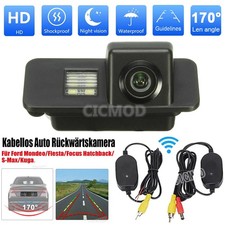 Rückfahrkamera Set kabellos HD Funkkamera nachrüstbar für Mondeo Fiesta Focus DE