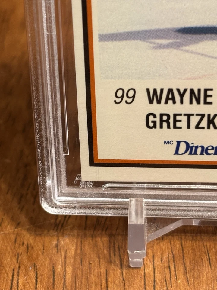 1989 Kraft #59 Wayne Gretzky Hand Cut Hockey Card PSA 4 - Image 4 of 4