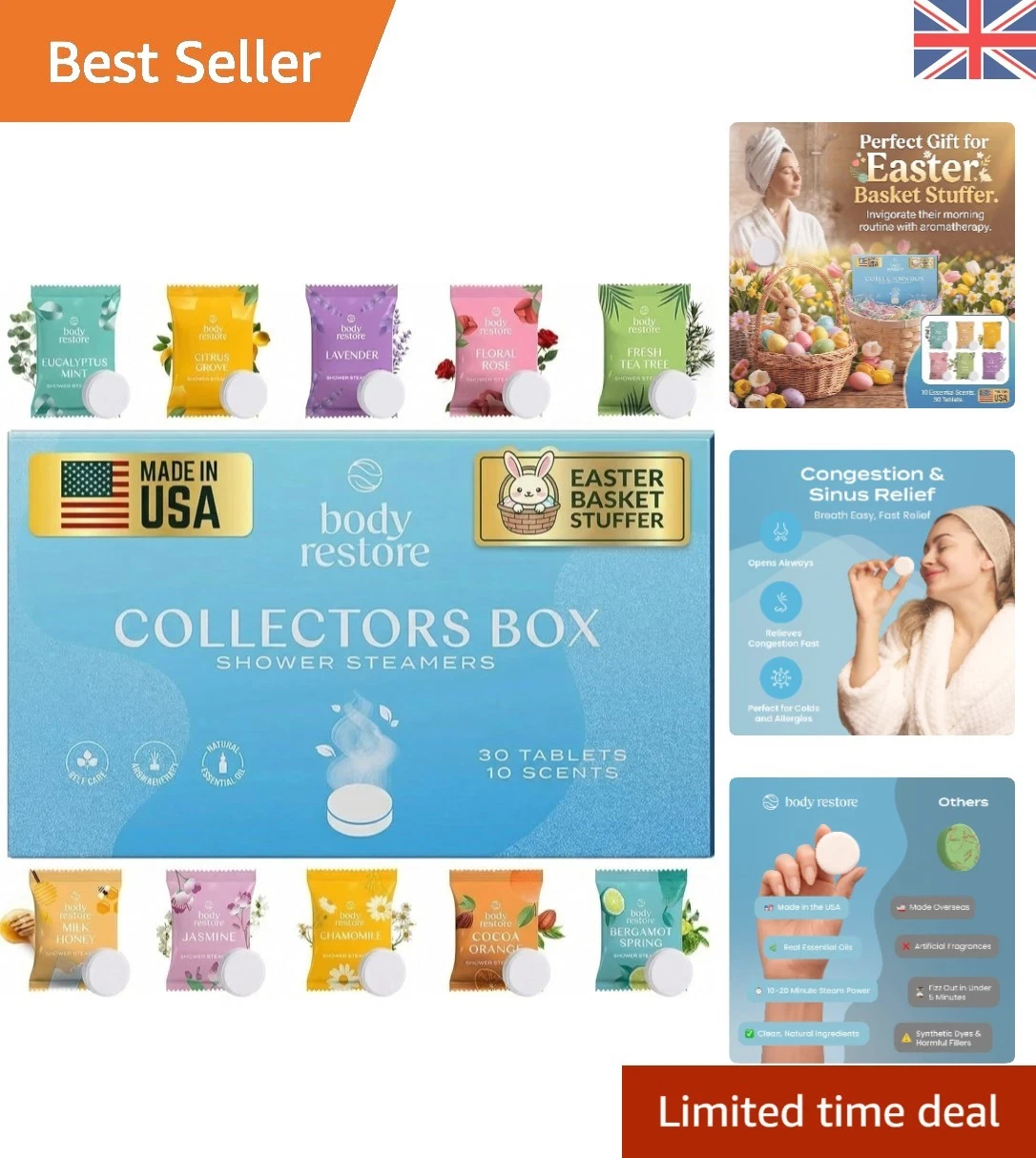 Travel-Friendly Shower Steamers - 30 Aromatherapy Tablets for Stress Relief
