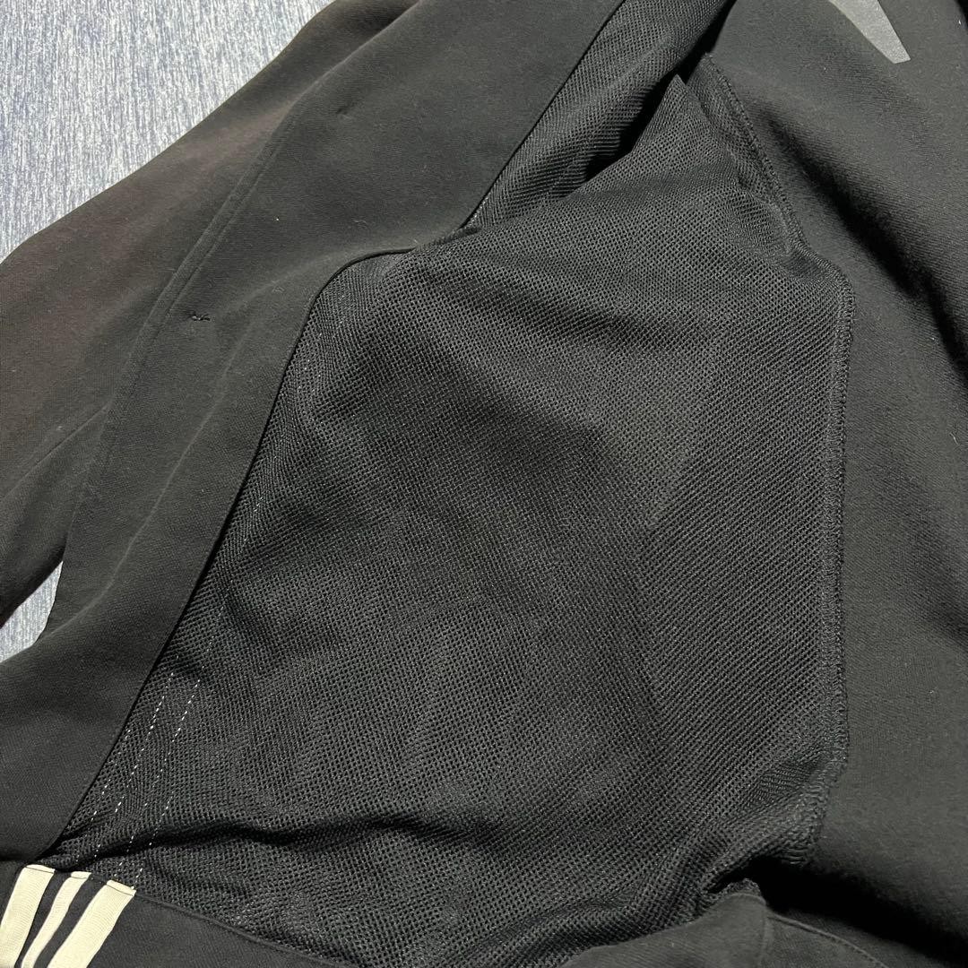 Y3 Three Stripe Jacket Black Sweat Length83cm Yohji Adidas Rare Japan Streetwear image 5