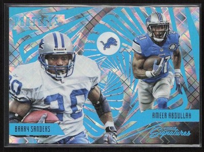 2016 Prime Signatures Proteges Cosmic /100 Barry Sanders/Abdullah  #PRT-SA