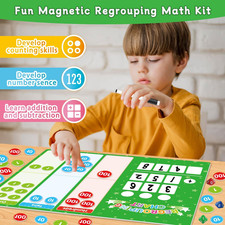 Magnetic Regrouping Math Base Ten Place Value 2025 New Upgraded Addition Erase