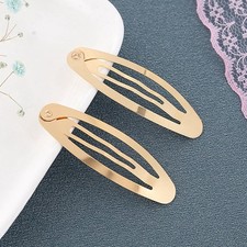 Image of 10/20PCS Non-Slip Hair Clips - 3.1" Large Oval Shape Metal Snap Barrettes Grips