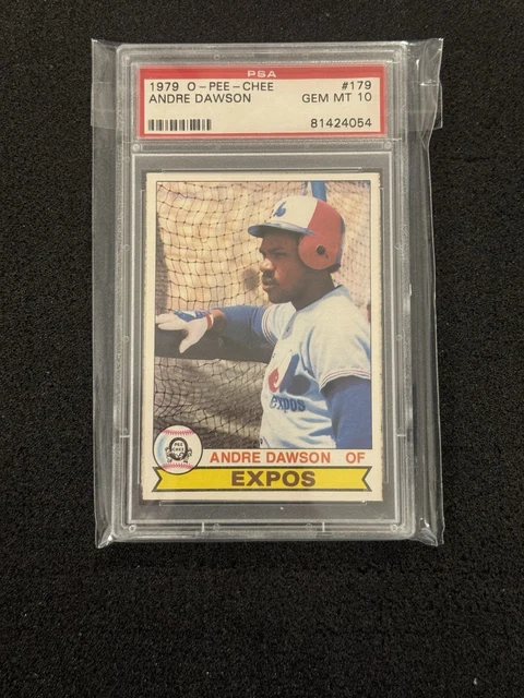 1979 O-PEE-CHEE #179 Andre Dawson PSA 10 Montreal Expos HOF Pop 7